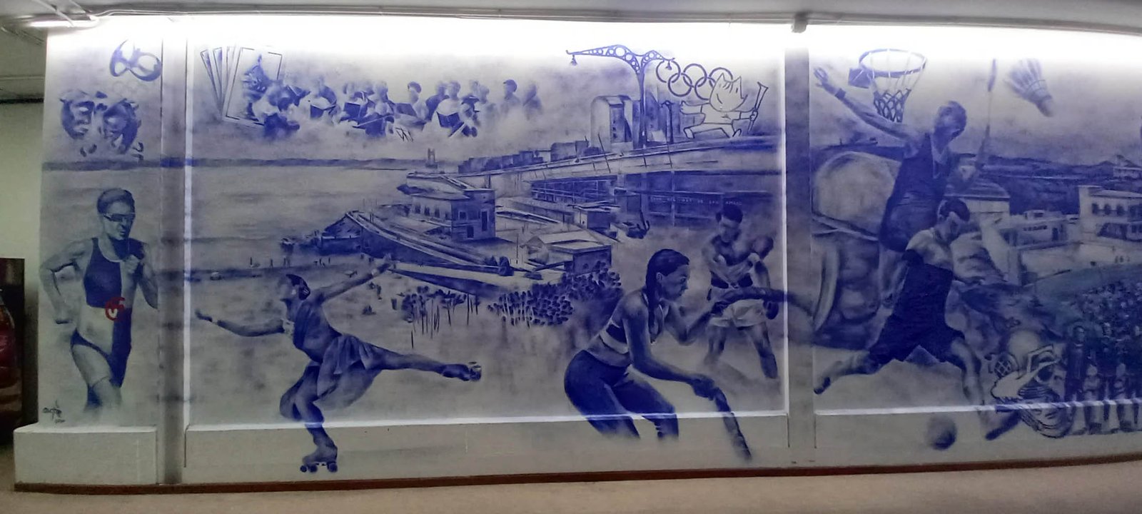 Club del Mar San Amaro Coruña-Mural Outón Años 2000