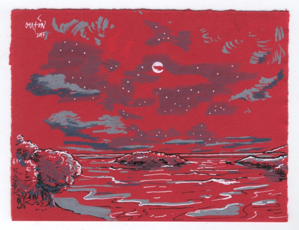 A Illa do Carme xardin de Deus_Fisterras de Nengures_Outon_dibujo_debuxo_debujo_drawing