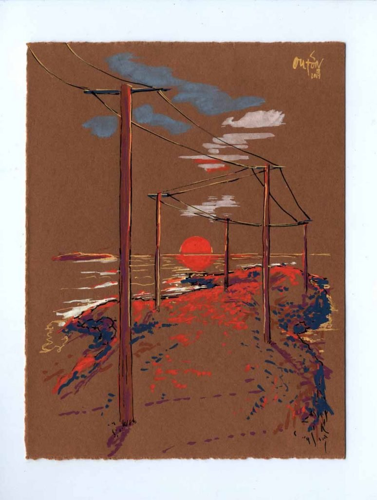 A Punta do Cabaliño_Fisterras de Nengures_Outon_dibujo_debuxo_debujo_drawing