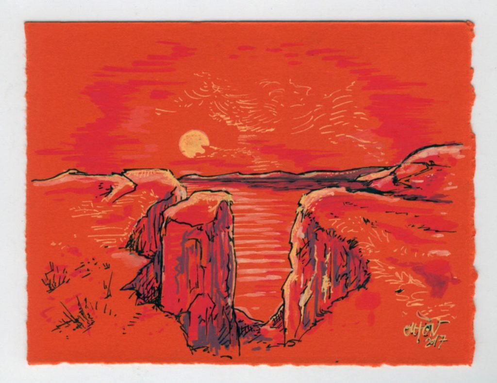 Cantis de Gorxa da Loba_Fisterras de Nengures_Outon_dibujo_debuxo_debujo_drawing