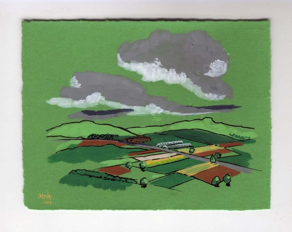 Invernadoiros nos Sachuzos_Fisterras de Nengures_Outon_dibujo_debuxo_debujo_drawing