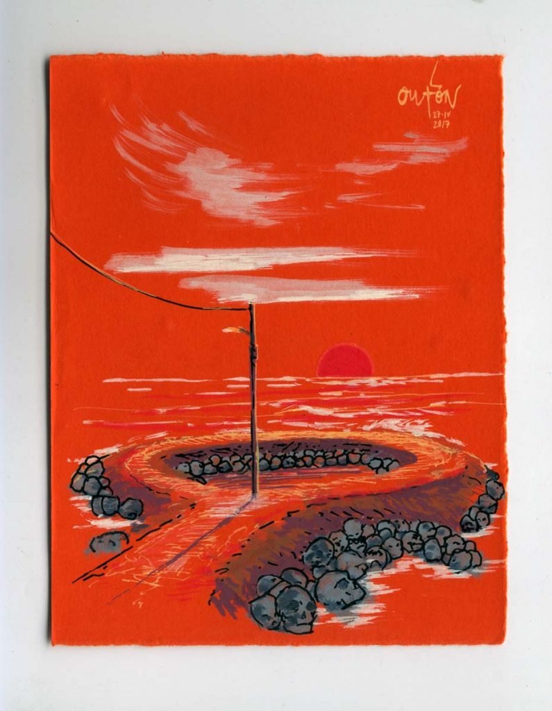 No Cabo Reviravolta_Fisterras de Nengures_Outon_dibujo_debuxo_debujo_drawing