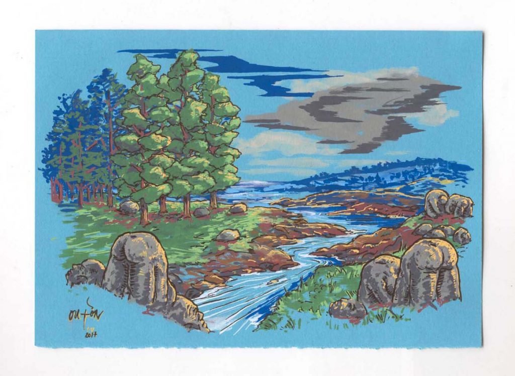 Pelouros de Apañadoiros lugar de Meusprobes_Fisterras de Nengures_Outon_dibujo_debuxo_debujo_drawing