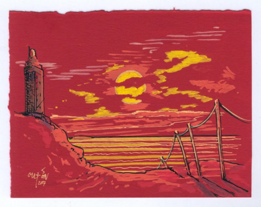 Torre_Fisterras de Nengures_Outon_dibujo_debuxo_debujo_drawing