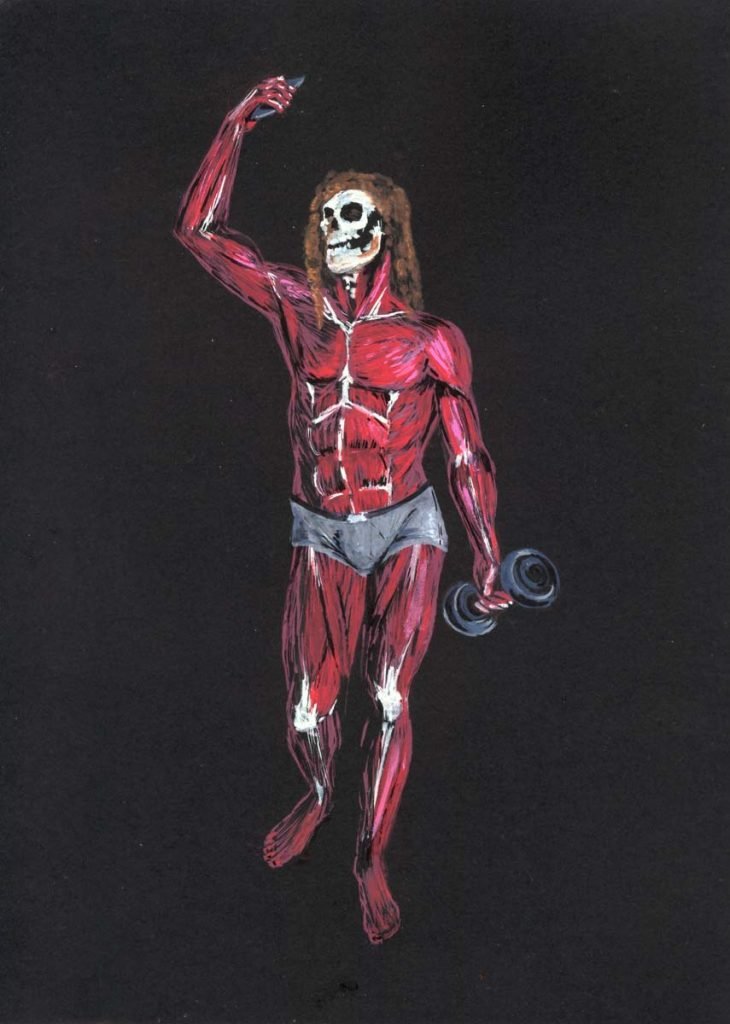 Vigorexico_Selfie-Vanitas_dibujo_Outon