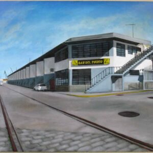 Cuadro Pintura Bar del Puerto A Coruña_Outon