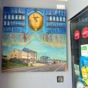 Cuadro en pared de Farmacia San Roman Laracha OUTON