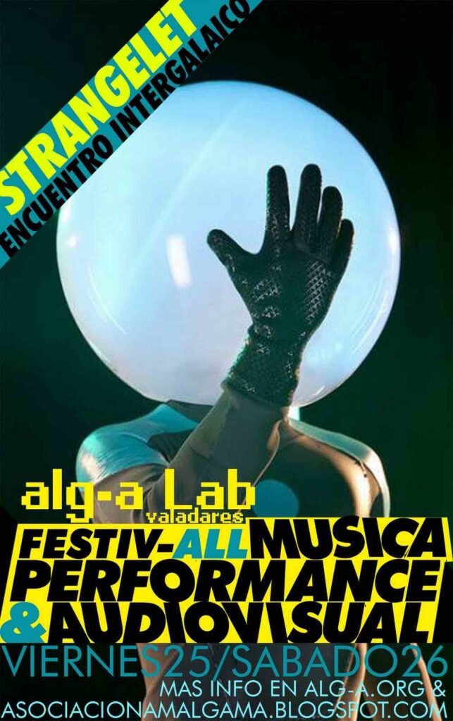 Cartel festival alg-a lab Vigo amalgama fractal