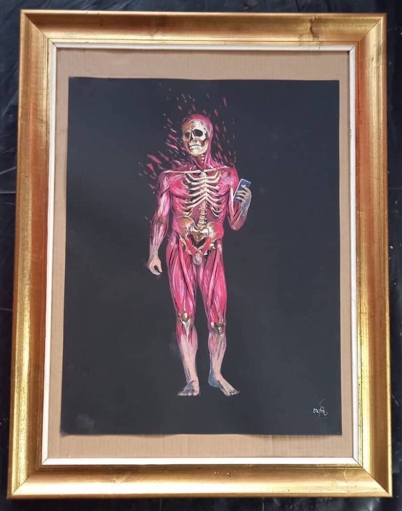 Descarnación_ Dibujo selfie _Pablo Outón