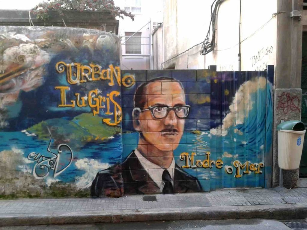 Foto de graffiti de Urbano Lugris en Coruña