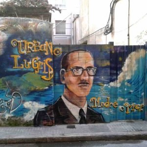 Foto de graffiti de Urbano Lugris en Coruña