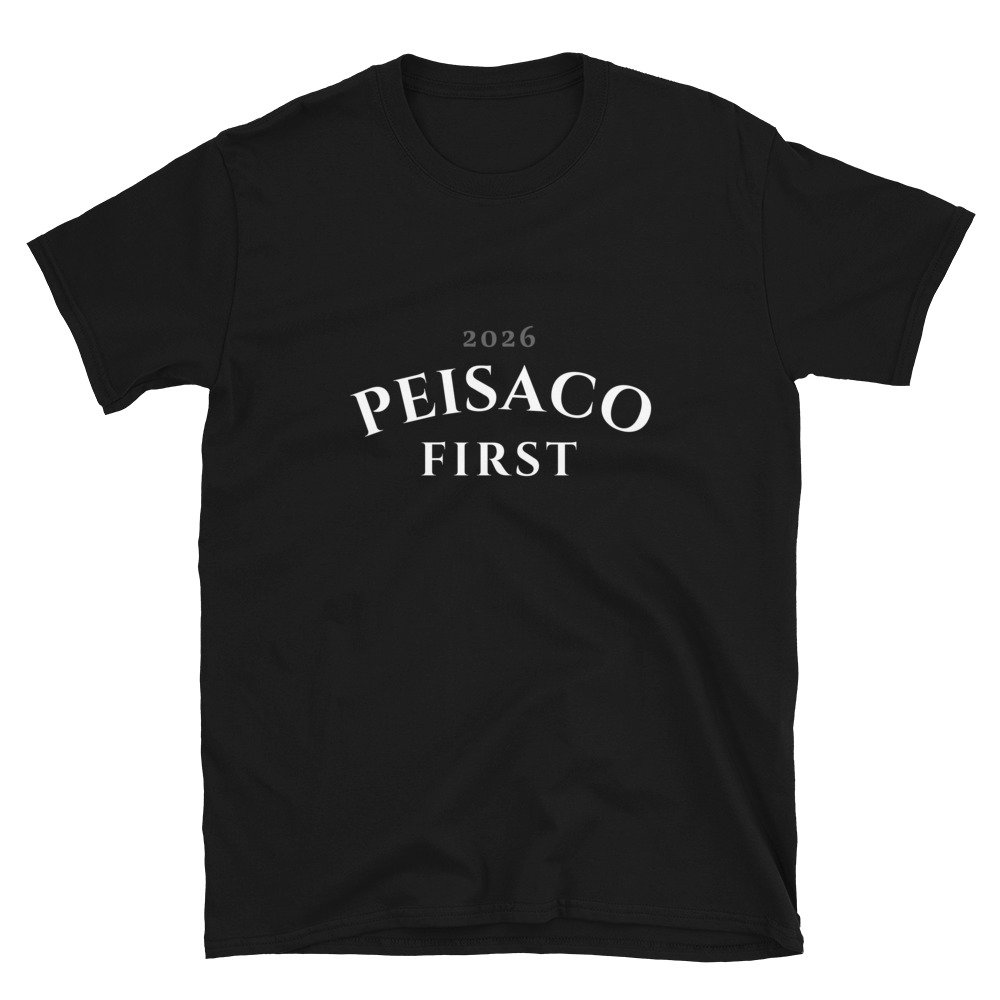 Peisaco First | Camisola unissex mangas curtas - Imagen 3